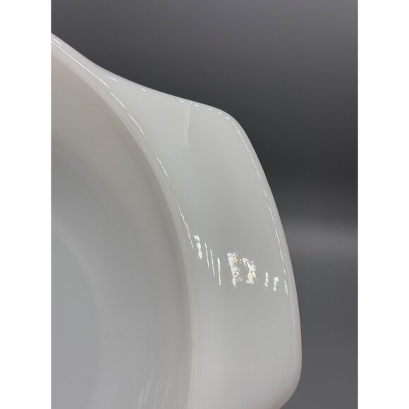 Fire King 1 Qt Vtg Corning Ware Blue Cornflower Round Casserole Lid Milk Glass - Picture 6 of 6